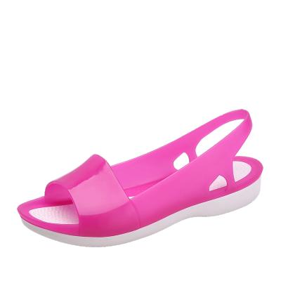 China Massage the new summer sandal for 2020 is a trend for women's beach shoes, peep-toe fish mouth jelly shoes for sale