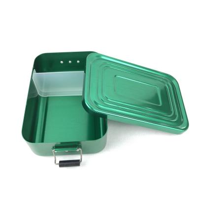 China Metal Our Door Food Grade Expanding Lunch Boxes Aluminum Tiffin Lunch Box For Food for sale