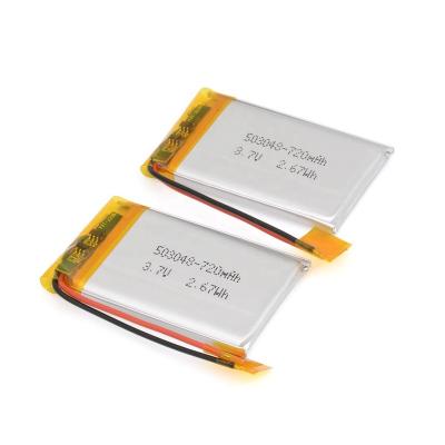 China Hot Selling Type Lithium Polymer Battery 503048 3.7v 750mah New Li-ion Rechargeable Toys Battery for sale