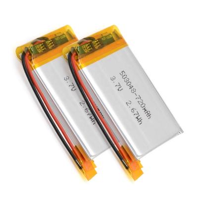 China Rechargeable Toys 503048 Lithium Polymer Battery 3.7v 750mah Li-ion Battery for sale