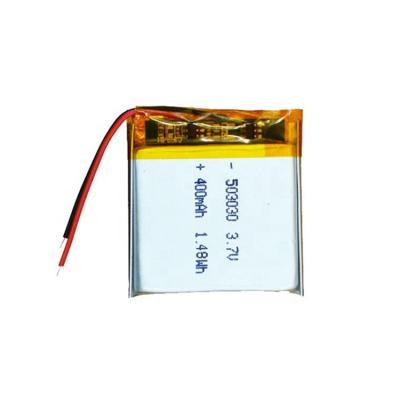 China Small rechargeable toys lipo battery 503030 400mah 3.7v lithium polymer battery for sale