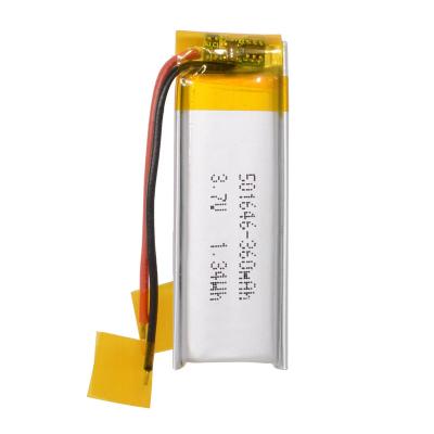 China Hot Selling Toys 2022 Li PO Battery 3.7v 350mAh 501646 Lithium Polymer Battery For iPod for sale