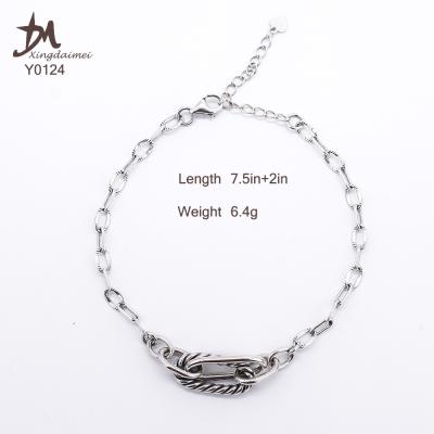 China Y0124 S925 Cuba Silver Cuban Link Chain Bracelet 925 Sterling Silver High Quality Handmade Wholesale for sale