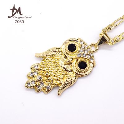 China Simple Religious CHRISTIAN GOLD Pendant Fashion Long Necklaces Jewelry Z069 Handmade Jewelry 18K Gold Plated Women's Chain Copper for sale