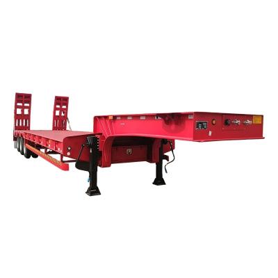 China Truck Trailer Container transport Container semi trailer trailer 3 axle cargo trailer flat truck for sale