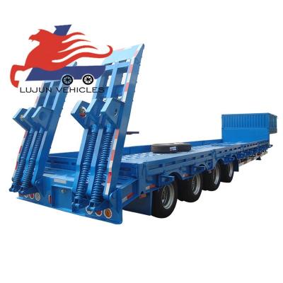 China Truck Trailer Flatbed Cargo Container Transportation Semi Truck Trailer for sale