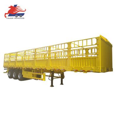 China Truck Trailer 2023 New design hot sale 3 axles 60 tons - 80 tons fence cargo semi trailer for cargo transport for sale