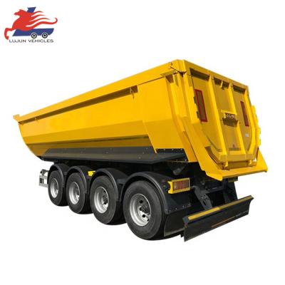 China Truck Trailer 60 tons U Shape Rear Tipper Trailers /Tri-Axles End Dump Tipping Semi Truck Trailer for sale