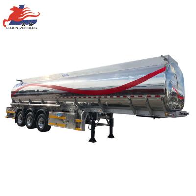 China Truck Trailer 3 4 Axle Fuel Tank Semi Trailer Fuel Oil Transportation Water Tanker Trailer Aluminum Petrol Oil Tanker for sale