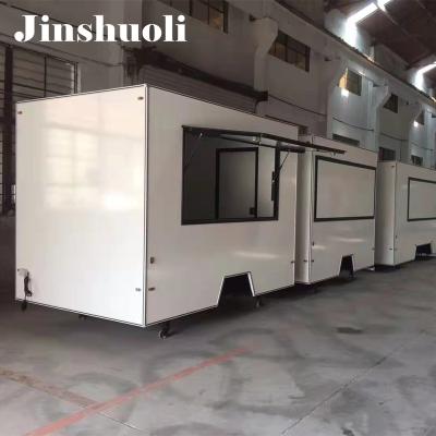 China Mobile Vegetable Processing Plant Fast Food Kiosk Ice Cream Truck Kitchen Trailer Taco Coffee Food Cart for sale