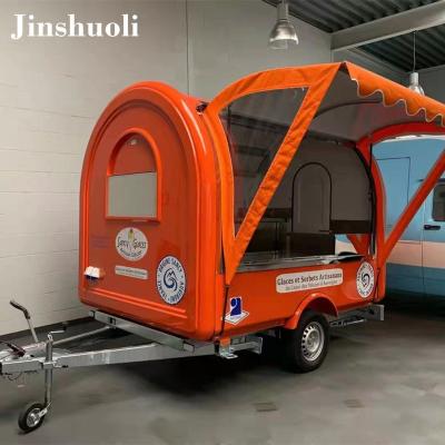 China Vegetable Processing Factory Jinshuoli Custom Size Kitchen Pizza Food Trailer Taco Restaurant Snack Kiosk Mobile Food Truck for sale