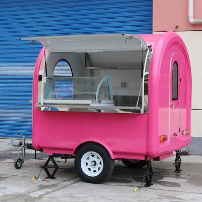 China Outdoor Vegetable Processing Plant Food Truck New Arrival Kitchen Fast Food Trailer With Cooking Equipment China Factory Mobile Food Cart For Sale Europe for sale