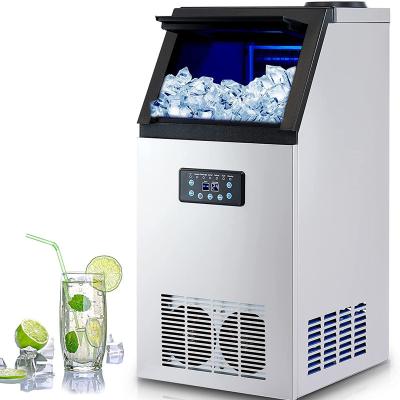 China 220V Bottled Water Ice Cube Machine 68KG Commercial Automatic Ice Machine Maker Home Commercial Ice Maker for sale