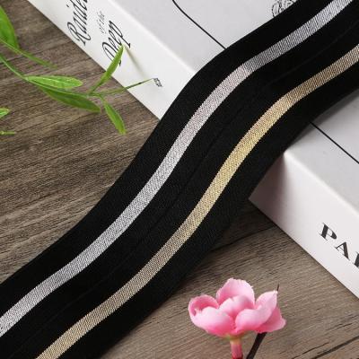 China Factory price viable wholesale silk nylon elastic waistband double tops side strap sports pants clothing accessories for sale