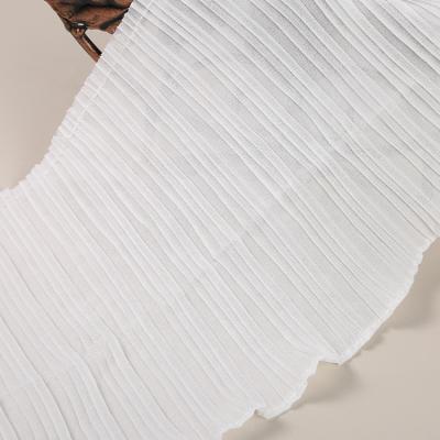 China Exquisite Viable Soft And Flexible Lace Fabric Trims Pleated Tendril Ruffle Trim Sewing Ribbon For Lolita Dress Accessories DIY craft for sale