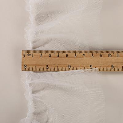 China Factory Price Soft And Flexible Viable High Quality Diy Garment Accessories Diy Garment Skirt Trim Ribbon Sewing Chiffon Double Pleated Agaric Lace for sale