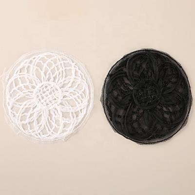 China hot selling 3D Hoodie apparel embroidered dream-catcher high quality hollow pattern fiber milk black and white embroidery patches for sale