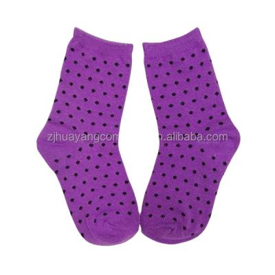 China Wholesales Antibacterial Girls Knitting Cotton Socks With Colorful Dots Socks Style#HYGS-043 for sale