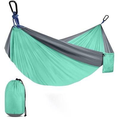 China Lightweight Outdoor Hiking Portable Swing Rope Around Chair Hammock Parachute Hammock Camping Nylon Bed for sale