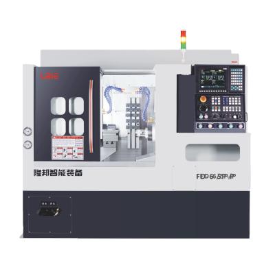 China 6 Axis Syntec Dual Spindle Lathe High Precision Universal Lathe Machine for sale