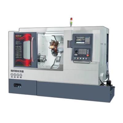 China Automatic Versatility Dual Spindle Cnc Lathe With Live Tooling Y Axis for sale