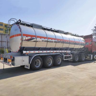 Chine Axe du transport 3 de carburant 46000 litres de CIMC de bateau-citerne d'acier inoxydable à vendre