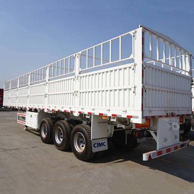 Chine Pied CIMC Axle Semi Trailer triple du bétail 40 de buffet à vendre