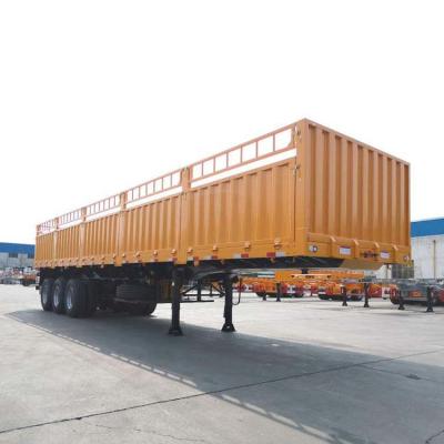 Chine CIMC le lit plat latéral de la porte 60T de grille jalonnent 3 Axle Semi Trailer à vendre