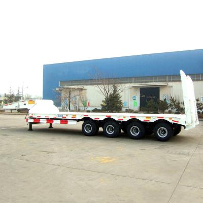 Chine 4 Axle Mechanical Suspension 55 Ton Low Bed Semi Trailer à vendre