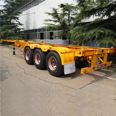 Chine 40 pieds de la cargaison 12400mm de conteneur de châssis intermodal de remorque à vendre