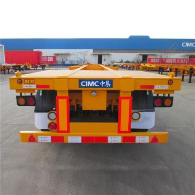 中国 左舷輸送CIMC 3車軸40ft 12M骨格容器のトレーラー 販売のため