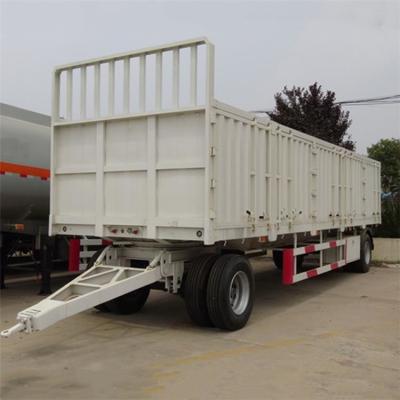 Chine Logistique 30 Ton Sideboard 2 Axle Truck Drawbar Trailers à vendre