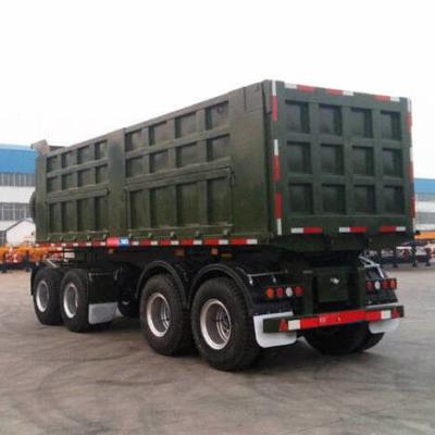 China Low  Fuel Consumption CIMC 30T 4 Axle Drawbar Tipper Trailer for sale