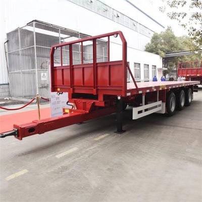 Chine Conteneur de cargaison 20 tonnes du lit plat 20ft de camion de remorques de barre extensible à vendre