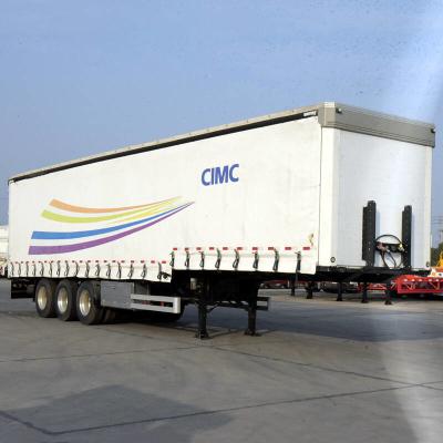 China 50T nuttige ladingsgordijn Tarp 12m Droog Van Semi Trailer Te koop