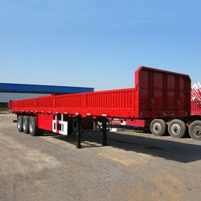 China 3 het Buffetaanhangwagen van Axle High Side Container Cargo 40T Te koop