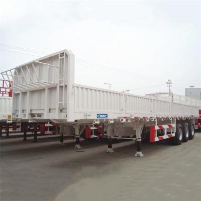 China 40ft Container CIMC 3 Axle 60T High Side Trailer for sale