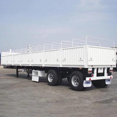 China 600mm Height 12 Wheel 3 Axle 50T Side Wall Cargo Trailer for sale