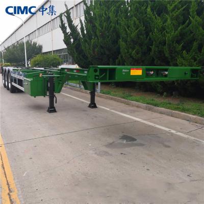 China Tri reboque do transporte de recipiente de Axle Chassis CIMC 40ft à venda