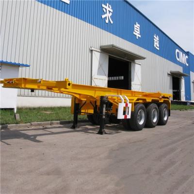 China CIMC reboque do contentor de 20 Ft com tri Axle Chassis à venda