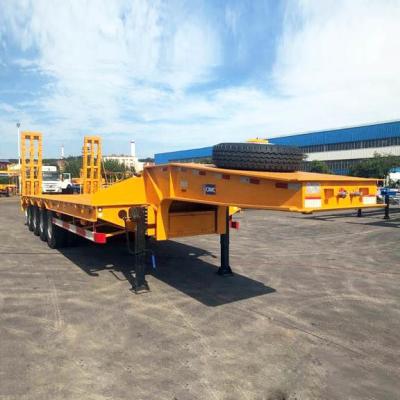 Chine CIMC 4 remorque de Low Bed Truck d'excavatrice de l'axe 100T à vendre