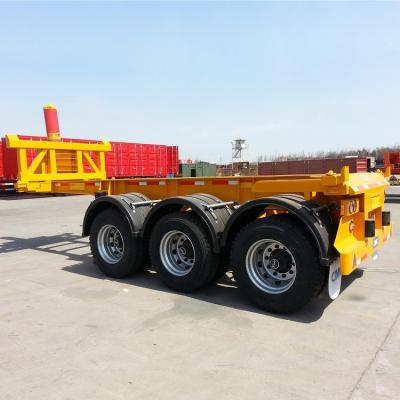 China 40ft reboque Tipper Chassis 45Tons do recipiente de 20 pés - 100 toneladas de carga útil à venda