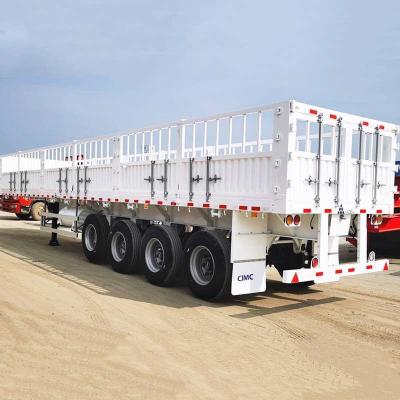 Chine Axe 4 de la Chine CIMC 80 tonnes de barrière Cargo Truck Trailer à vendre