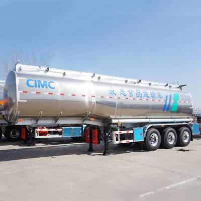 Chine 46000L CIMC 3 Axle Stainless Steel Tanker Trailers à vendre