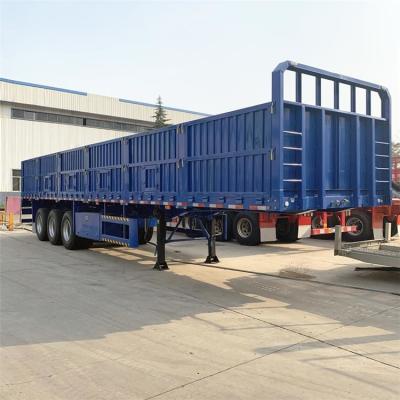 China Cargo Logistics 3 Axle 60t China Side Wall Semi Trailer for sale