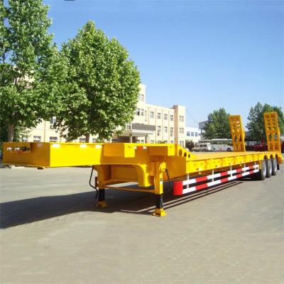 China China New Tri Axle Low Loader Tractor Truck Trailer for sale