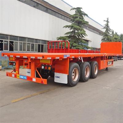 Chine CIMC 40 pi tri Axle Flat Deck Trailer à vendre au Nigéria à vendre