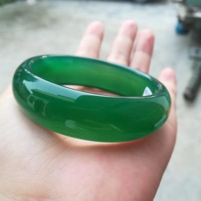 China Ice King Green Transparent Transparent High Chalcedony Agate Chalcedony Bracelet for sale