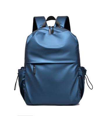 China Pure Gray Laptop Bag Casual Simple Fashion Waterproof Backpack for sale