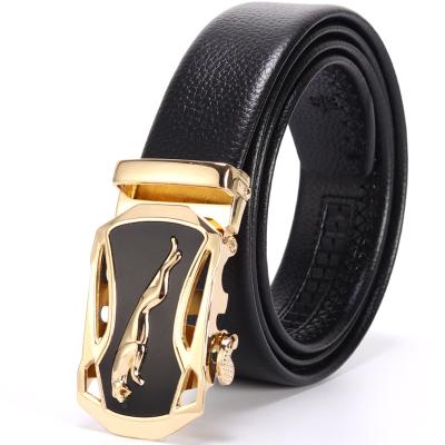 China Business Belts Lychee Belt Automatic Pattern Men Male Business Casual Dress Buckle Belts for sale